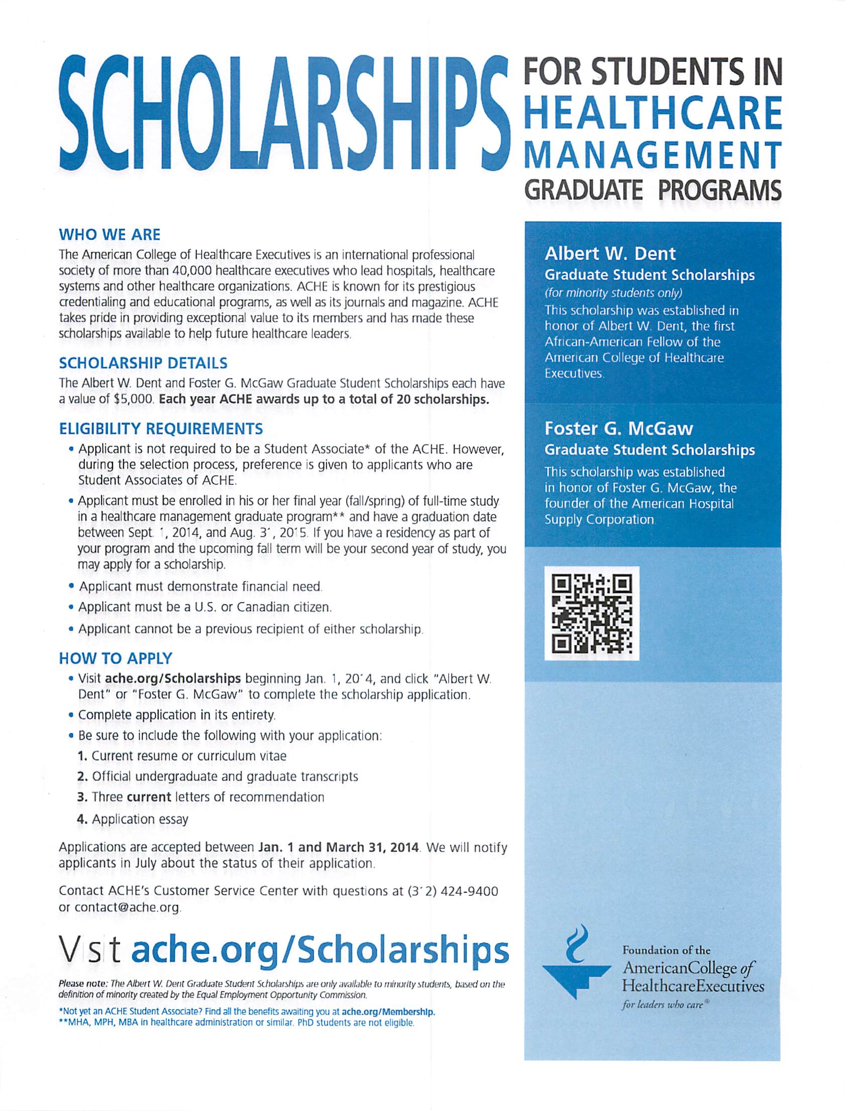 Health Administration Scholarships Health Administration Scholarships
